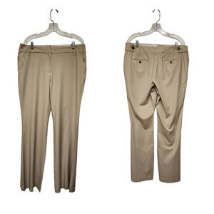 Ann Taylor Loft Wide Leg Dress Pants Khaki Size 12